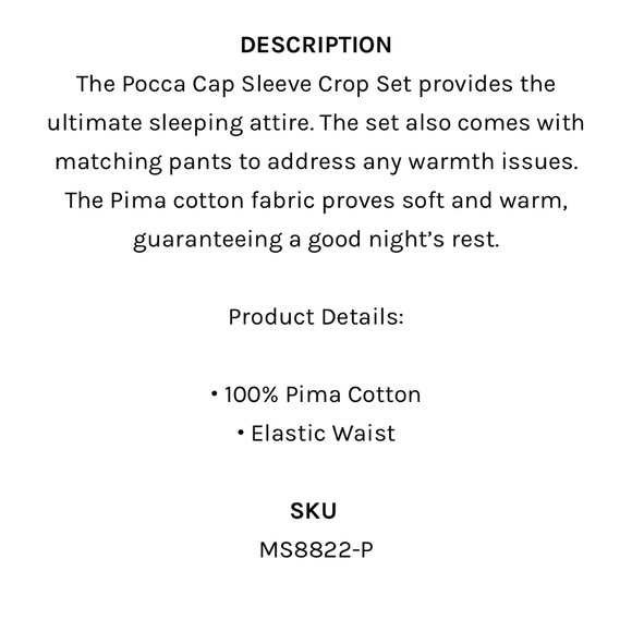 NEW! Johnny Was Capsleeve Cap Sleeve Pajama Set Top & Pants NWT - Picture 7 of 10